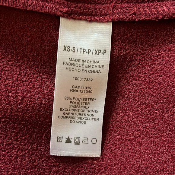 Dynamite maroon camisole (size XS-S) - Picture 4 of 4